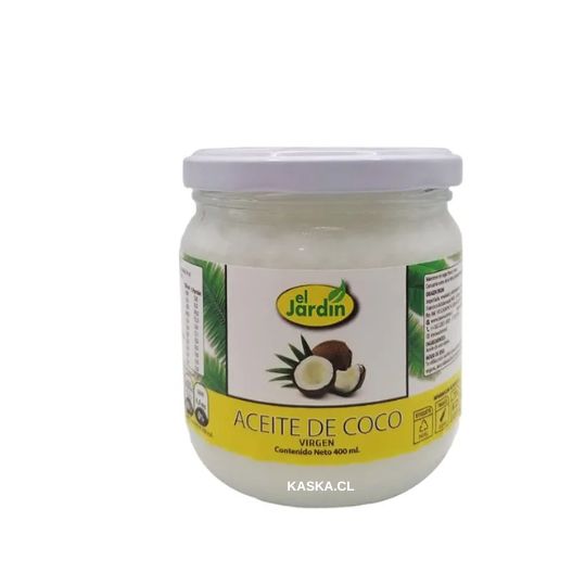 Aceite de Coco Virgen Orgánico El Jardín 400ml