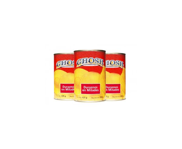 Duraznos en mitades 425gr