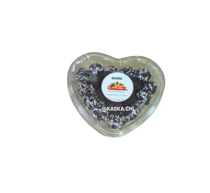 Trufas bandeja corazón 20u